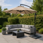 Hanging Umbrella 3M/6Rib Taupe