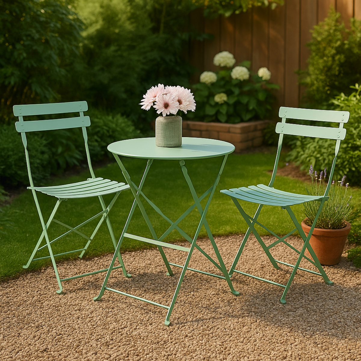 Bistro Set 3-Delig Groen