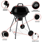 ALPINA BARBECUE HOUTSKOOL Ø45CM ZWART - Tuincentrum Lopik