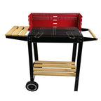 BBQ COLLECTION BARBECUE HOUTSKOOL OP WIELEN 83X28X83CM - Tuincentrum Lopik