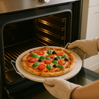 ALPINA PIZZASTEEN Ø33CM MET METALEN HOUDER - Tuincentrum Lopik