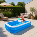 EDDY TOYS POOL FAMILY 2-RING OPBLAASBAAR ZWEMBAD - Tuincentrum Lopik