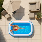 EDDY TOYS POOL FAMILY 2-RING OPBLAASBAAR ZWEMBAD - Tuincentrum Lopik