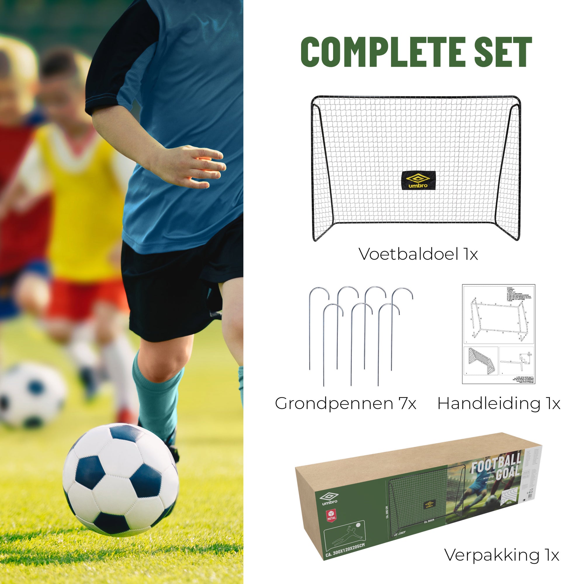 Soccer Goal 300 X 205 X 120Cm