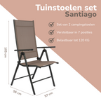 Tuinstoelen Set Santiago Taupe