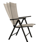 Tuinstoelen Set Santiago Grijs/Zwart