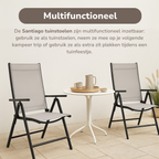 Tuinstoelen Set Santiago Grijs/Zwart