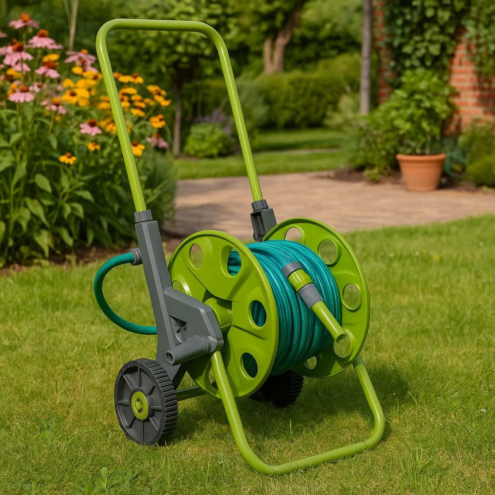 Hose Reel & 30M Hose 6Pcs