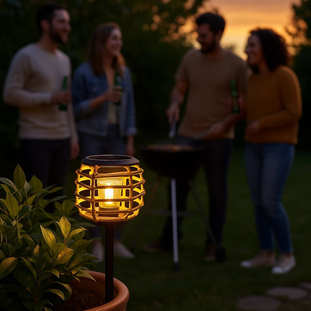 Solar Tuinverlichting Bamboo/Rattan