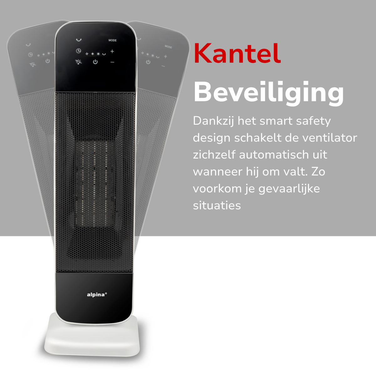 ALPINA TOWER HEATER 2000W PTC  KRACHTIGE TORENVERWARMING - Tuincentrum Lopik