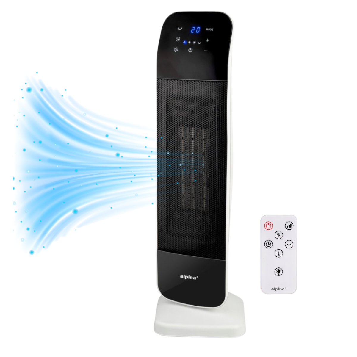 ALPINA TOWER HEATER 2000W PTC  KRACHTIGE TORENVERWARMING - Tuincentrum Lopik