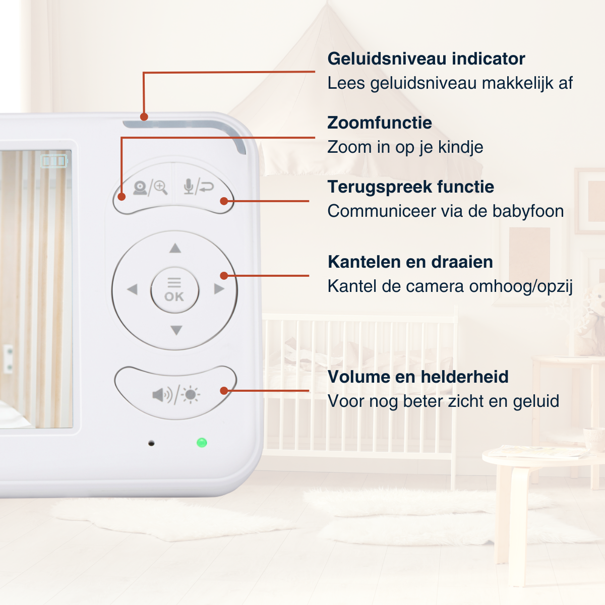 Draadloze Babyfoon Met Camera