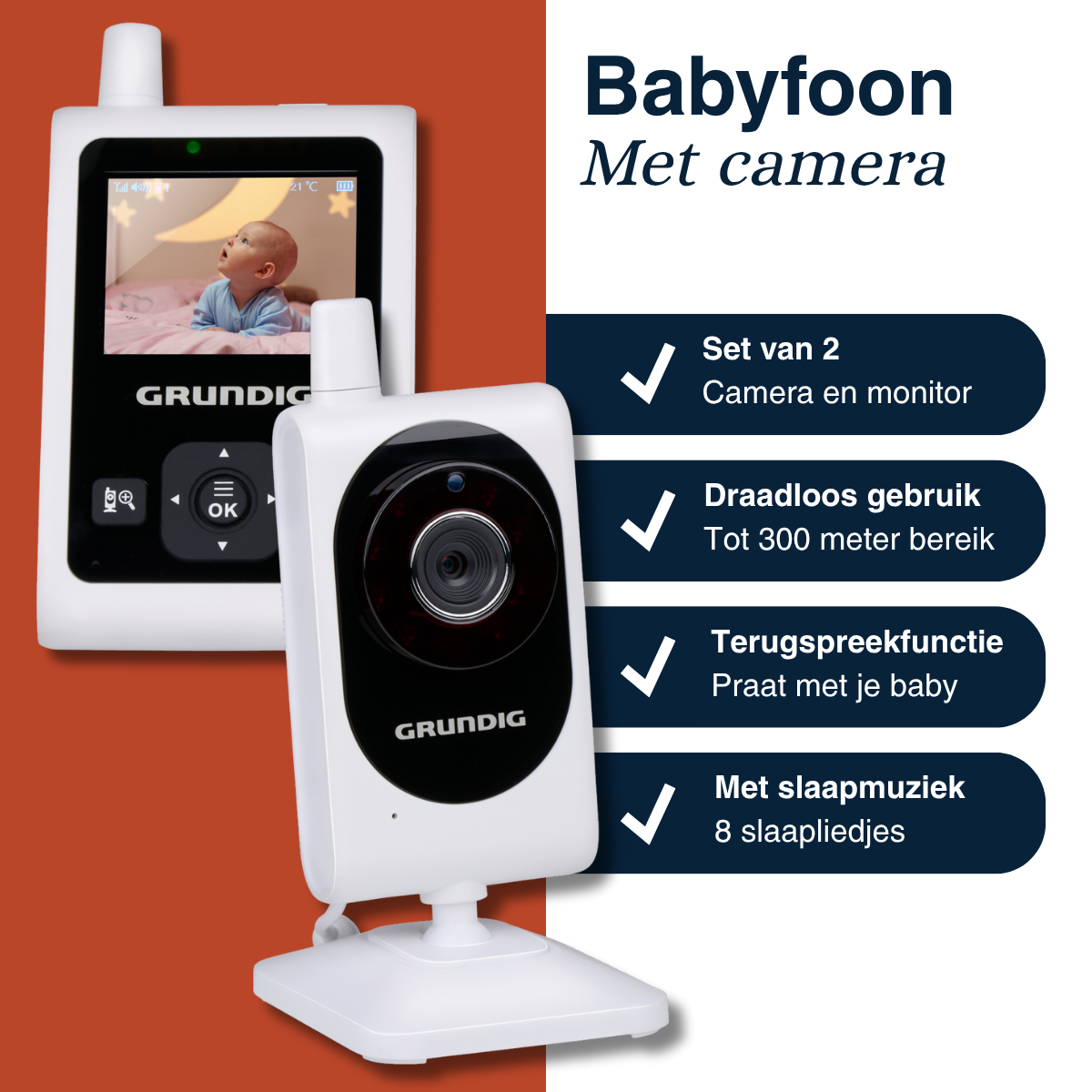 Video Babyfoon Met Camera 2.4"
