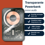 GRUNDIG TRANSPARANTE POWERBANK 5000MAH - Tuincentrum Lopik