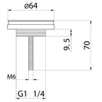 DIFFERNZ HELIOS FONTEINSET KERAMIEK WIT KRAAN RECHT MAT ZWART RECHTS 37.5X18.5X9.5CM - Tuincentrum Lopik
