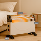 ALPINA CONVECTORKACHEL 1500W ELEKTRISCHE VERWARMING MET 3 STANDEN - Tuincentrum Lopik