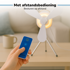 LIFETIME AIR DRAAGBARE VENTILATOR 2200MAH MET NACHTLAMPJE - Tuincentrum Lopik