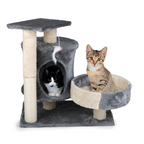 Cat Scratching Post Grey/White