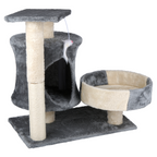 Cat Scratching Post Grey/White