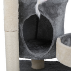 Cat Scratching Post Grey/White