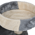 Cat Scratching Post Grey/White