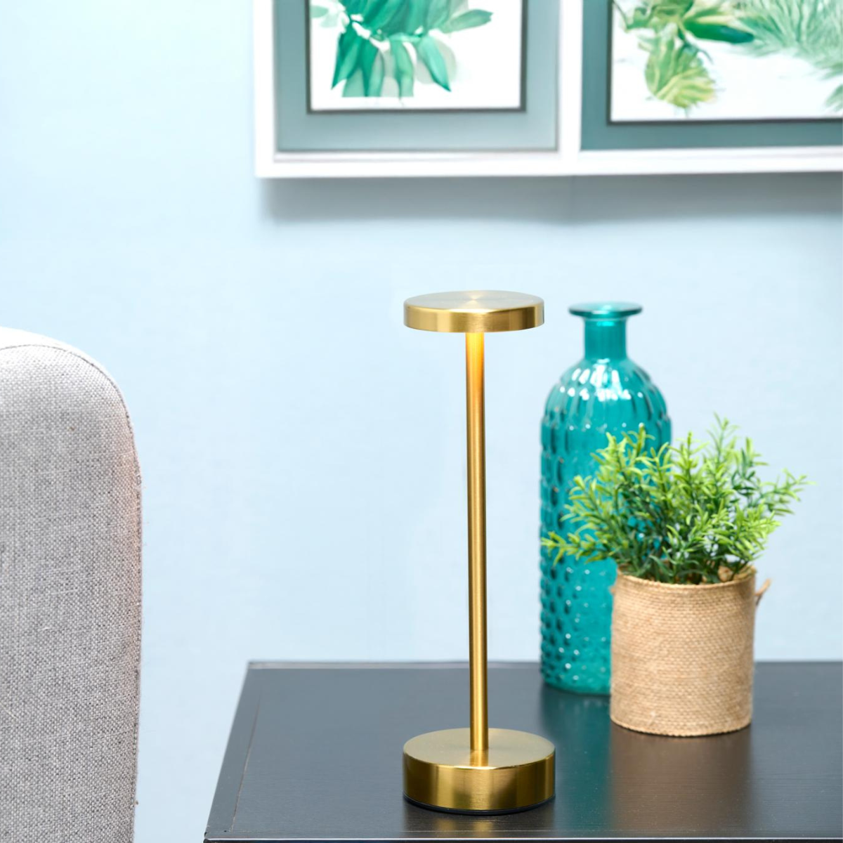 Table Lamp Gold Flat Head - Tuincentrum Lopik