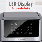 ALPINA HETELUCHTFRITEUSE DIGITAAL 8L 1800W - Tuincentrum Lopik