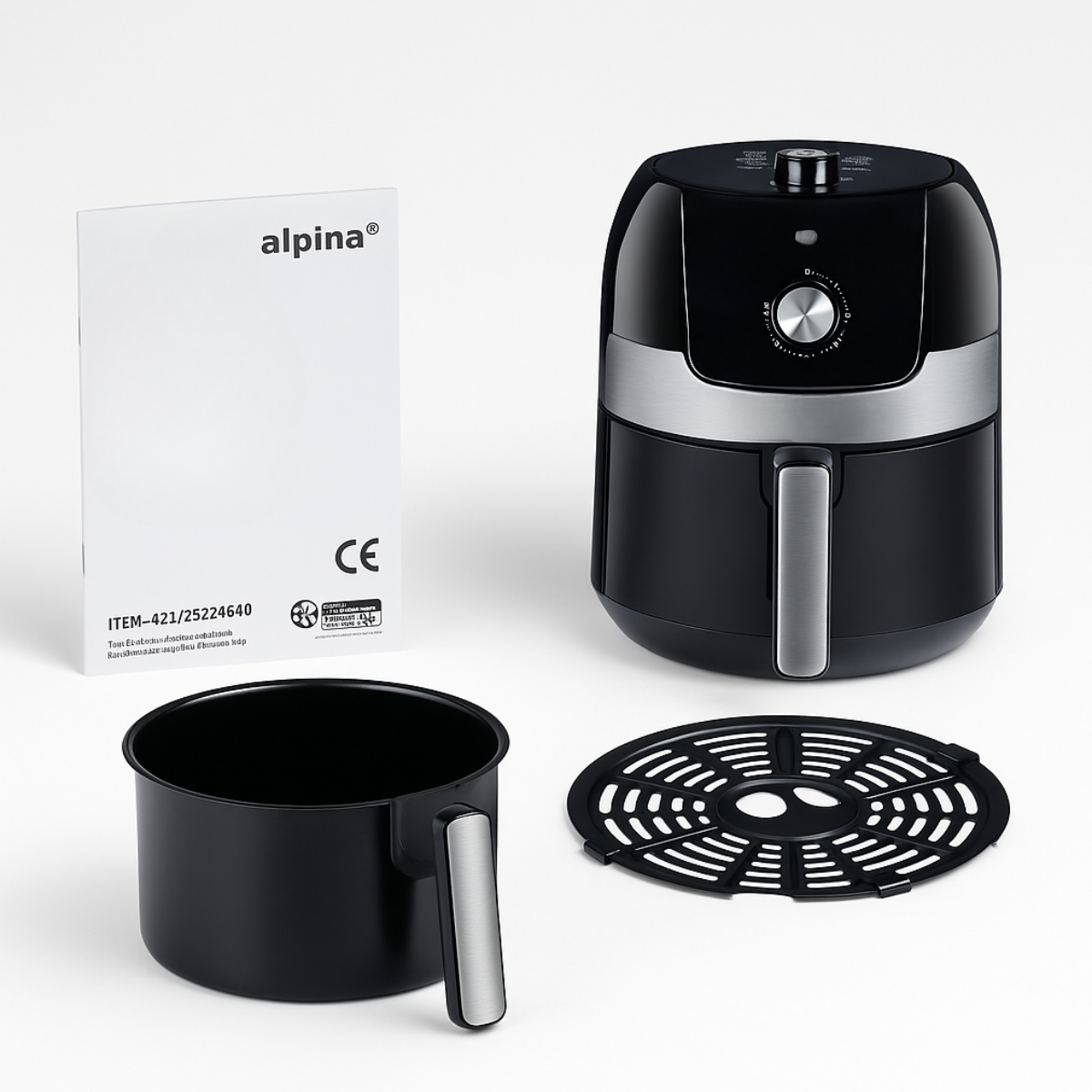 ALPINA HETELUCHTFRITEUSE 3,5L 1400W - Tuincentrum Lopik