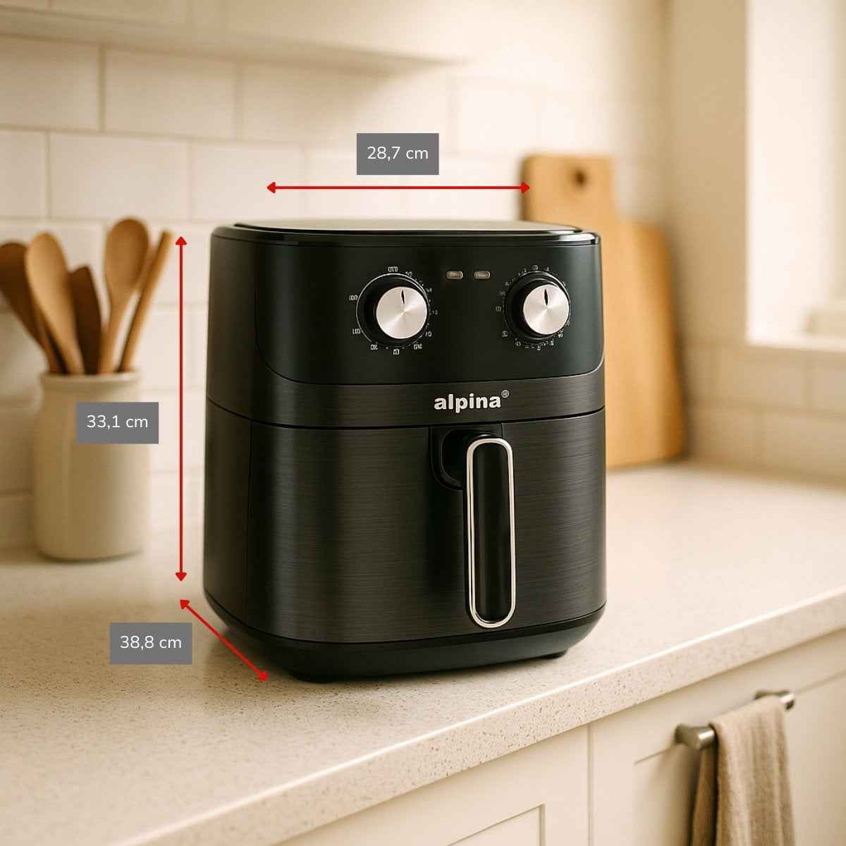 ALPINA AIR FRYER 6L 1600W - Tuincentrum Lopik