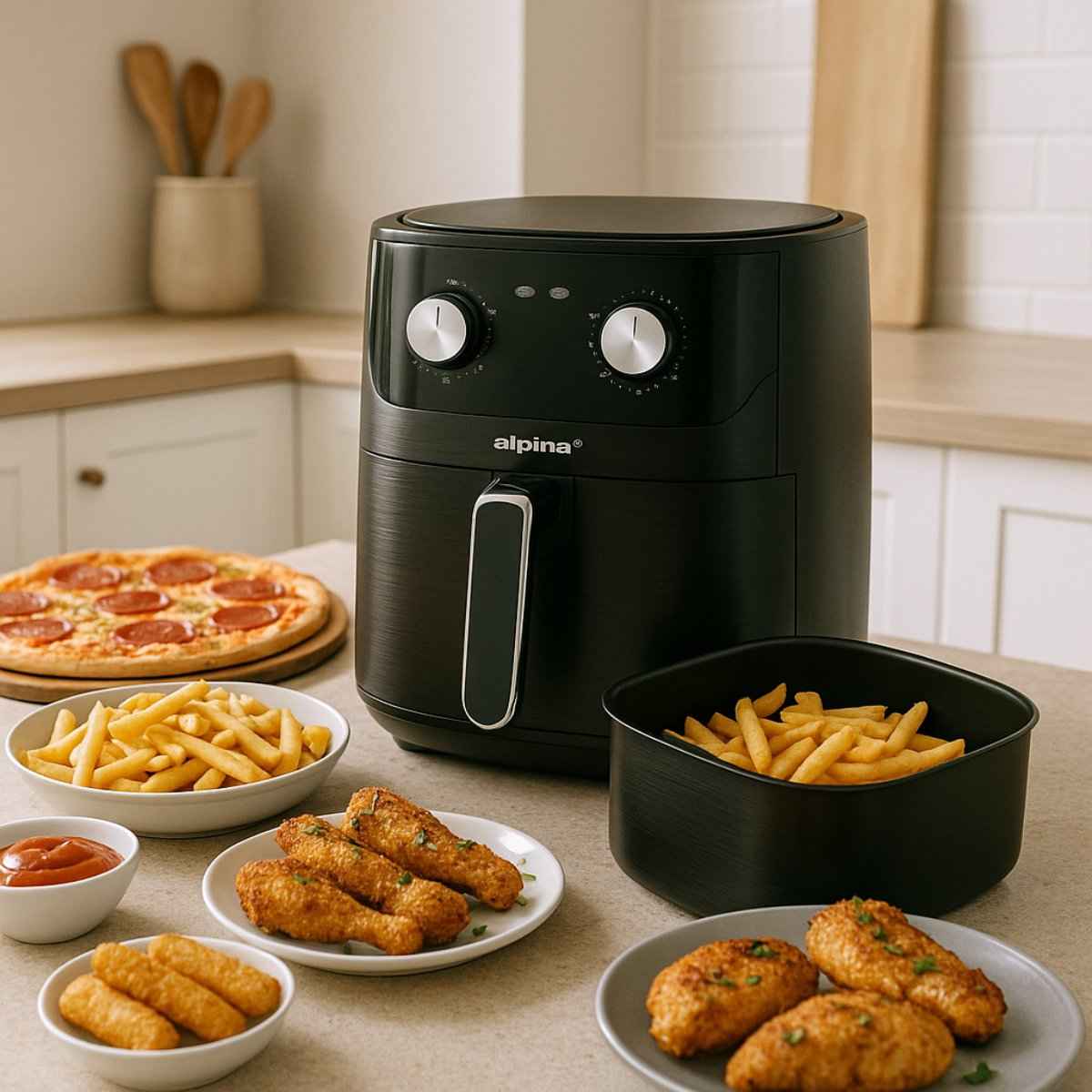 ALPINA AIR FRYER 6L 1600W - Tuincentrum Lopik