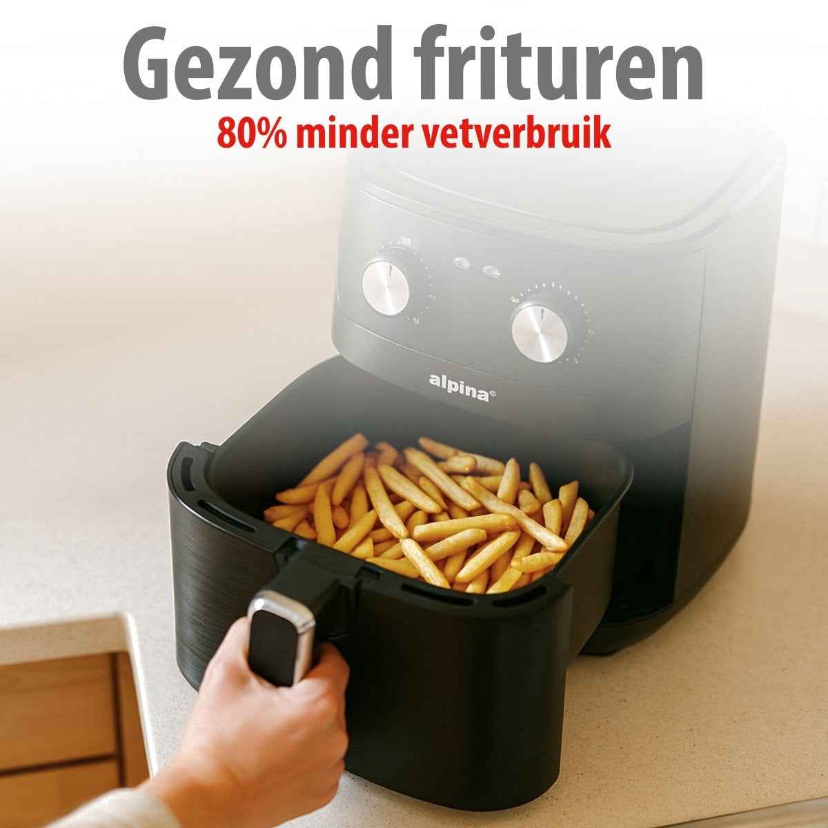 ALPINA AIR FRYER 6L 1600W - Tuincentrum Lopik