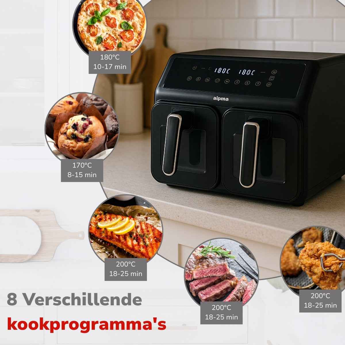 ALPINA AIR FRYER 8L - Tuincentrum Lopik