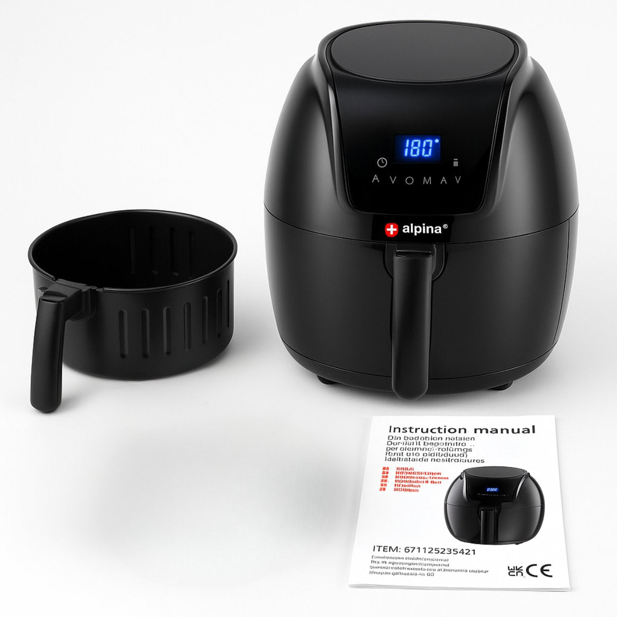 ALPINA HETELUCHTFRITEUSE DIGITAAL 5L - Tuincentrum Lopik