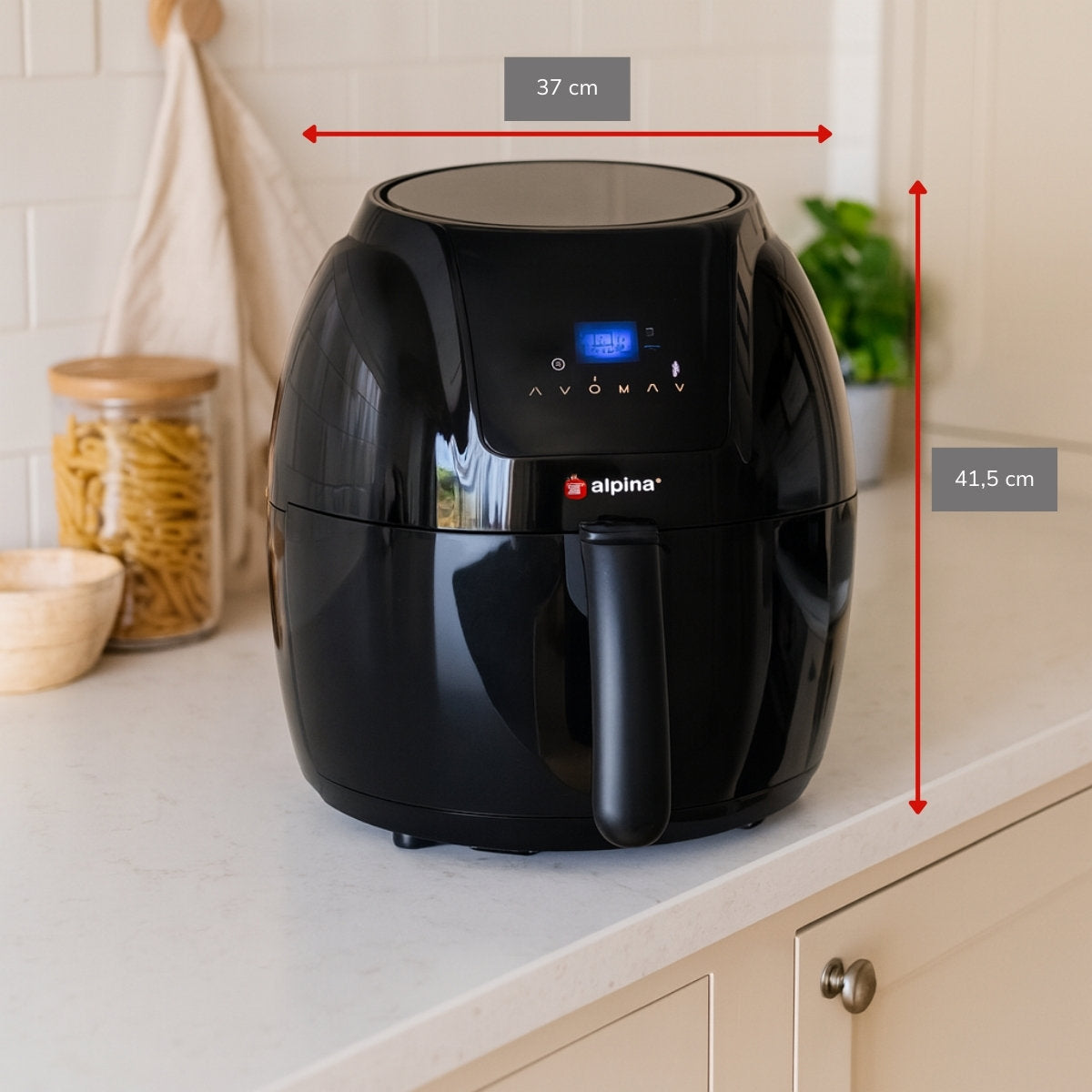 ALPINA HETELUCHTFRITEUSE DIGITAAL 5L - Tuincentrum Lopik