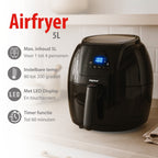 ALPINA HETELUCHTFRITEUSE DIGITAAL 5L - Tuincentrum Lopik