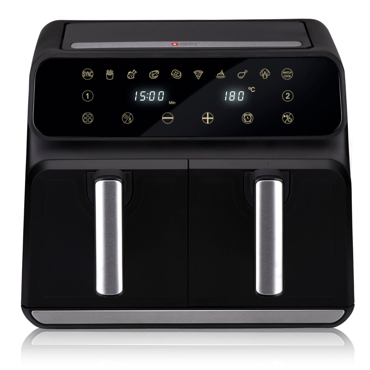 ALPINA DOUBLE AIRFRYER 8L 1700W - Tuincentrum Lopik