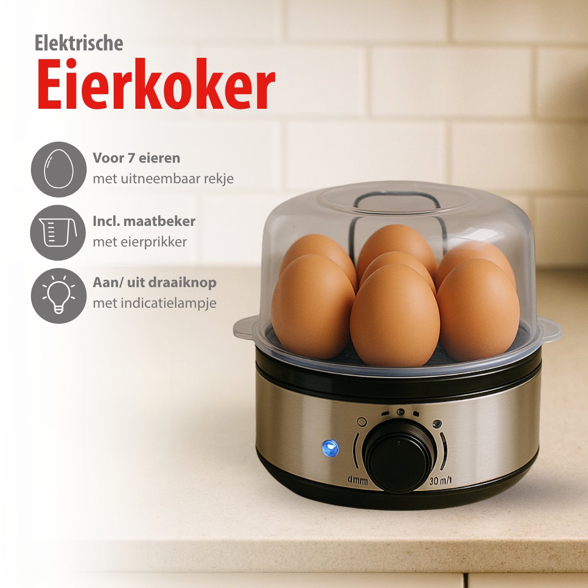 7Pc Eggs Cooker