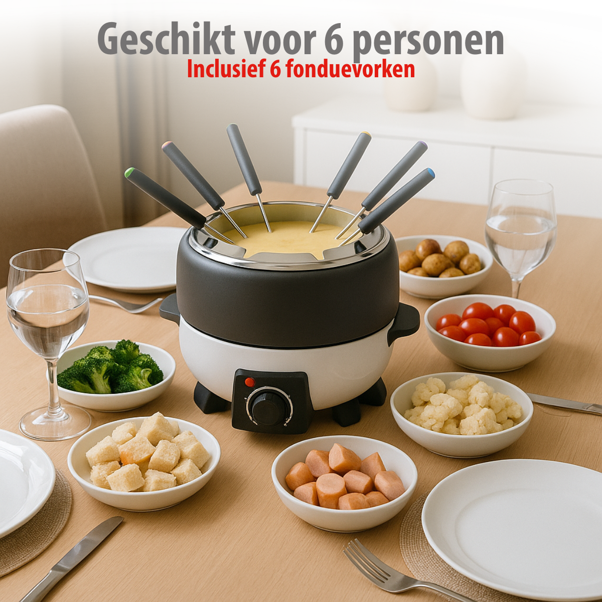 CUISINIER FONDUE SET 230V~ 800W 2,3L - Tuincentrum Lopik