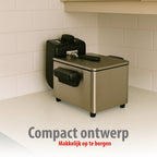 ALPINA FRITEUSE 3 LITER 2000W RVS - Tuincentrum Lopik