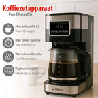 ALPINA COFFEE MAKER 230V RVS 900W 1,5L - Tuincentrum Lopik