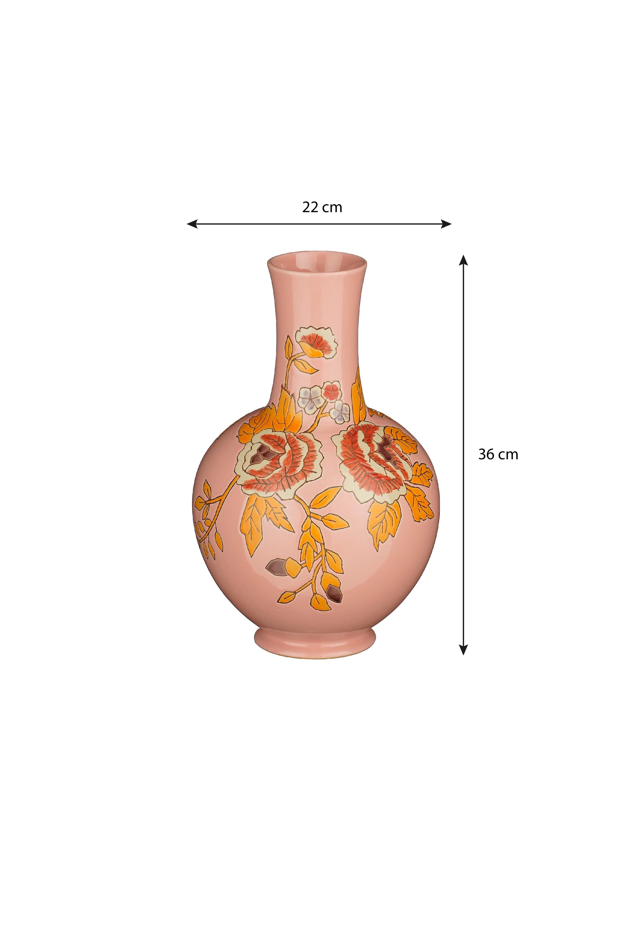 Eloise Vase Pink - H36Xd22Cm