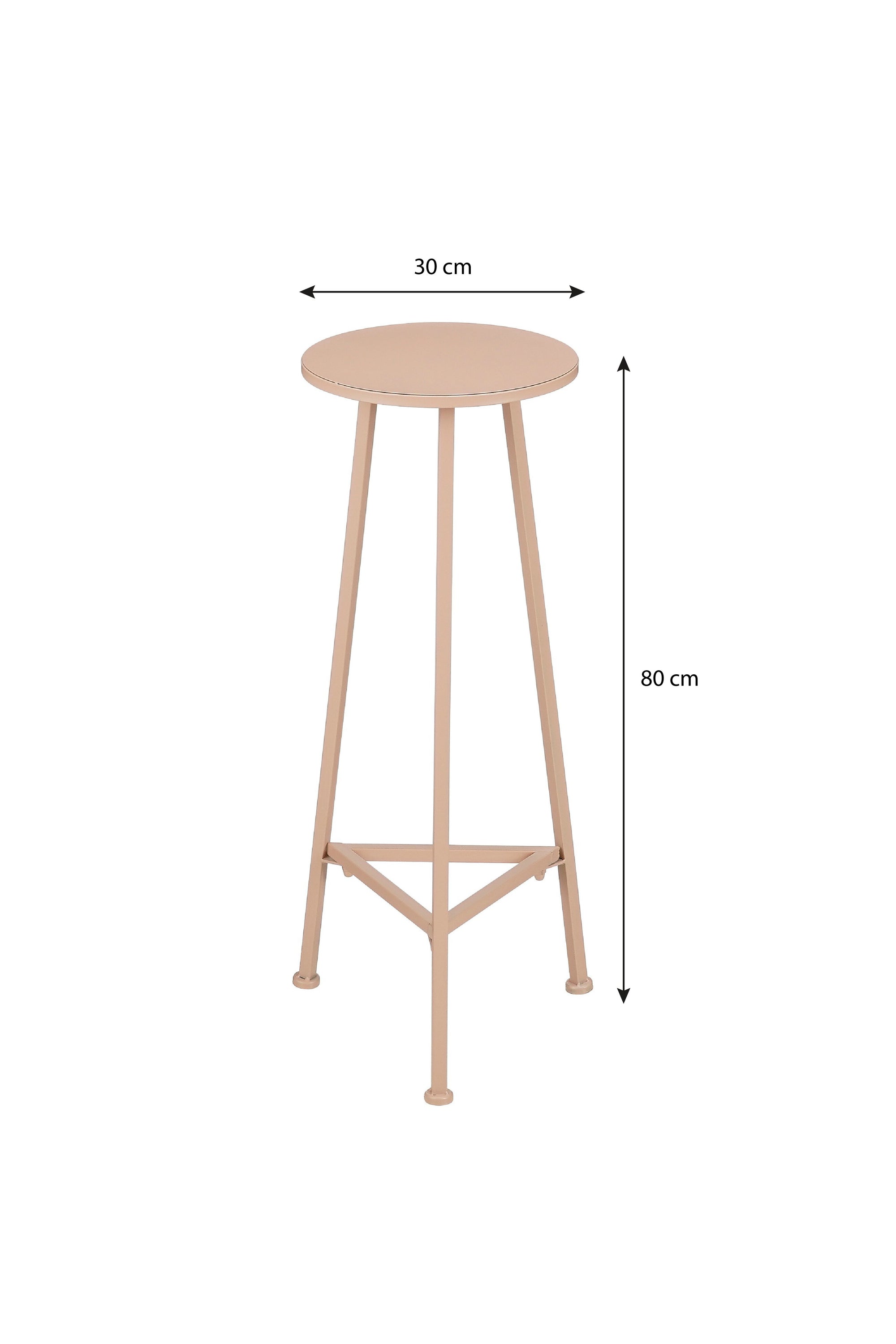 Adine Planttable L. Pink - H80Xd30Cm