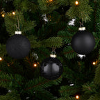 MICA DECORATIONS KERSTBALLEN SET 42 STUKS ZWART Ø7CM - Tuincentrum Lopik