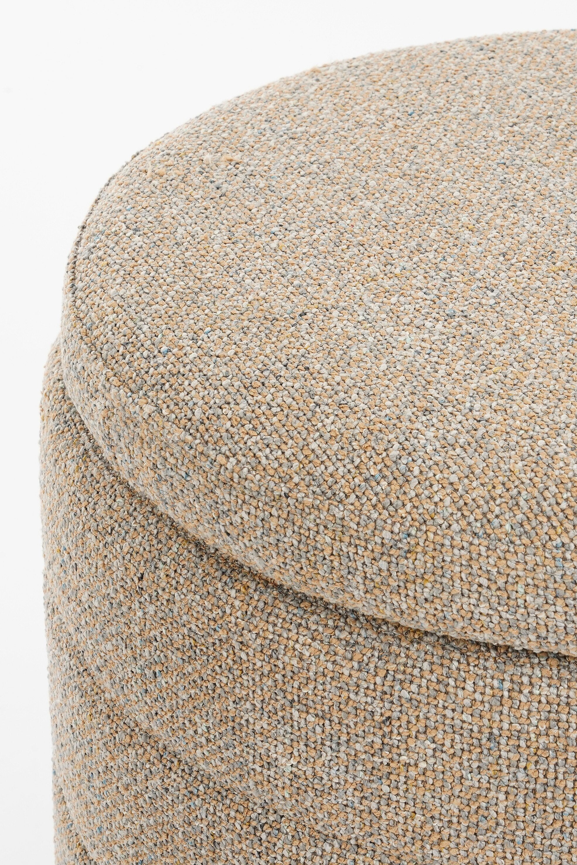 Pouffe With Storage - H41 X Ø42 Cm - Beige