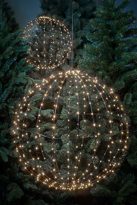 Ball Classic White 400Led Ip44 With Timer - D60Cm