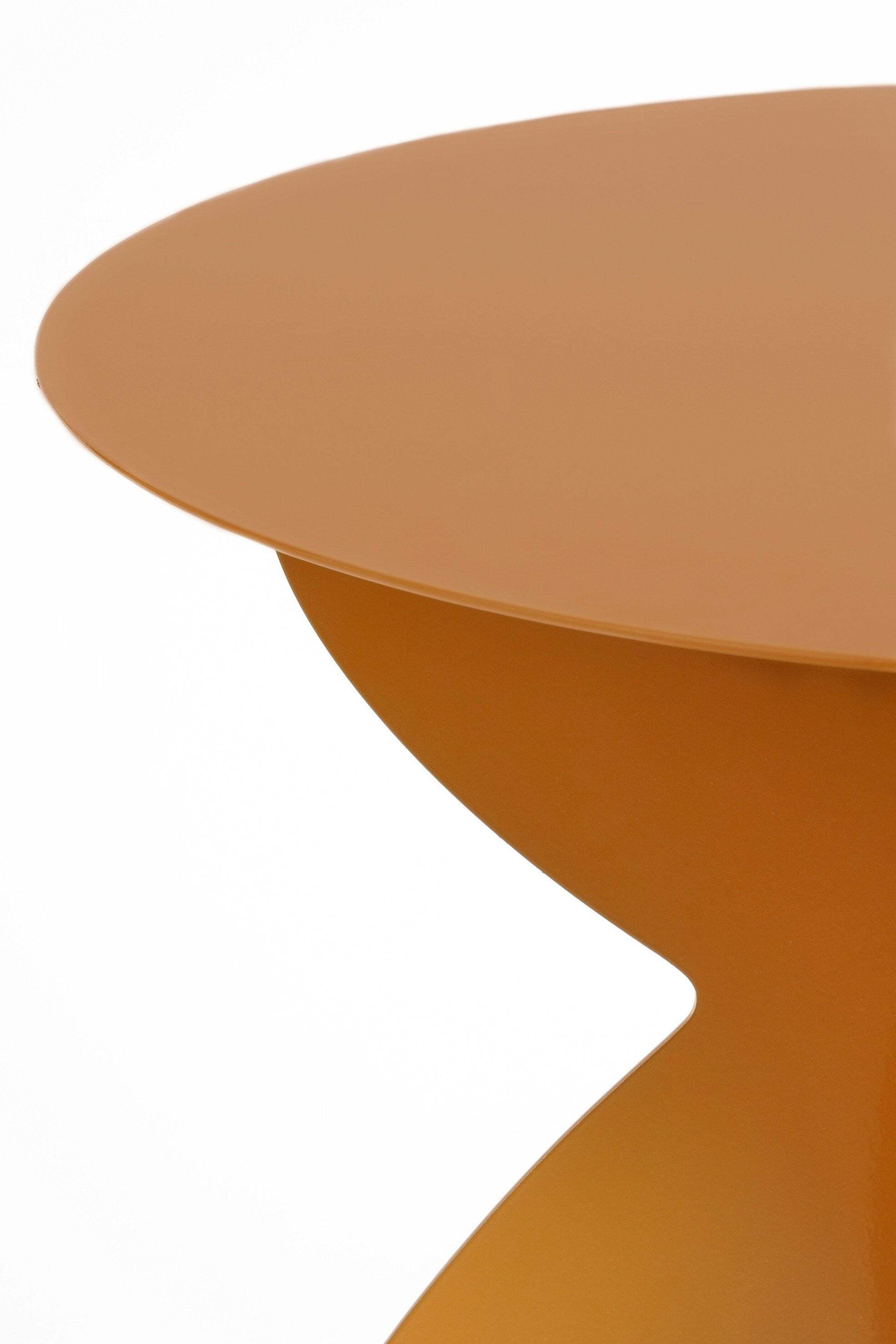 Rafi Side Table - H50 X Ø40 Cm - Iron - Brown