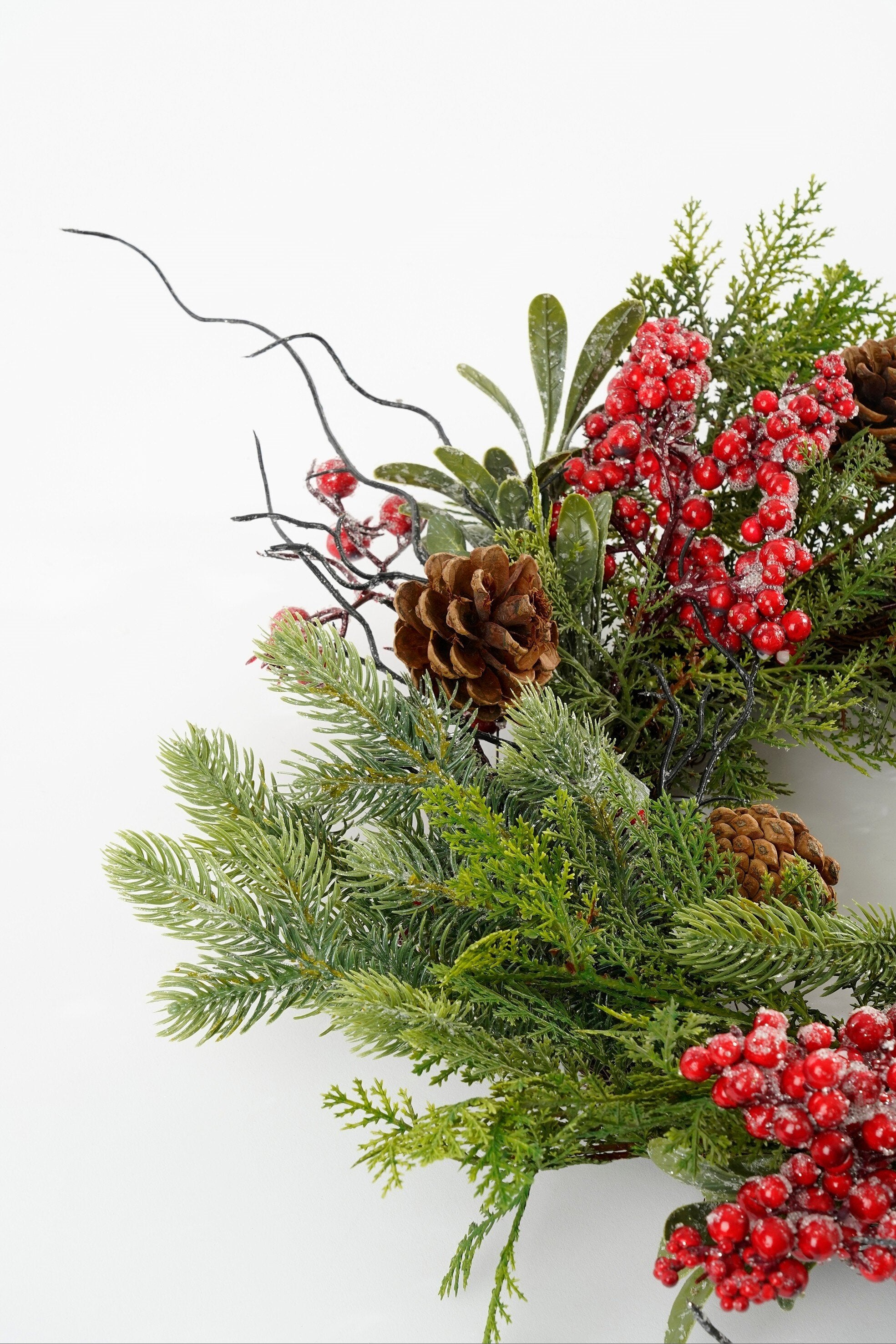 Randell Christmas Wreath - Ø50 Cm - Red