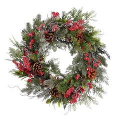 Randell Christmas Wreath - Ø50 Cm - Red