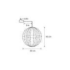 Ball Classic White 400Led Ip44 With Timer - D60Cm