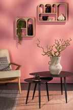 Side Table Black Set Of 2 - L80Xw60Xh47Cm